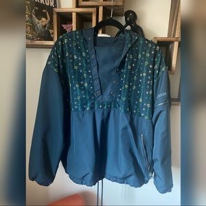 🌻🍃Throwback Floral Adidas Nylon Windbreaker🌻🍃